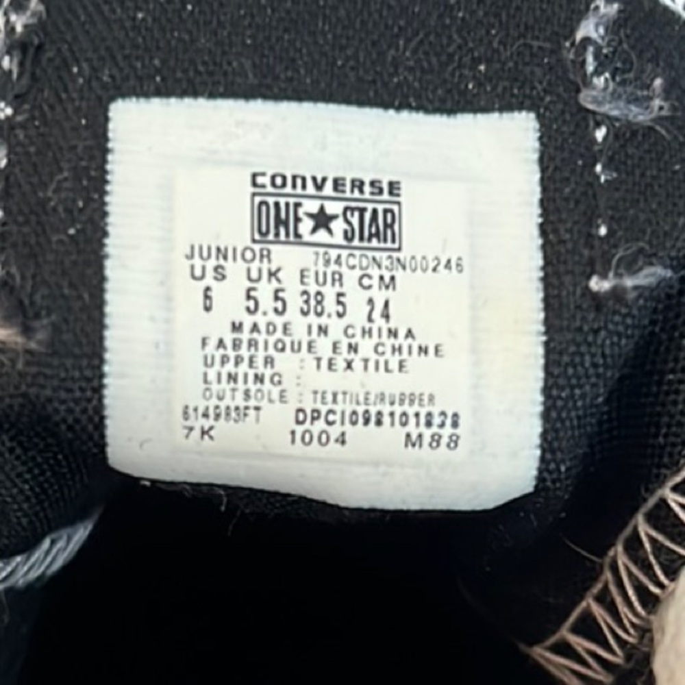 Converse Black Sneakers with Orange and Yellow Flames - Picture 4 of 4